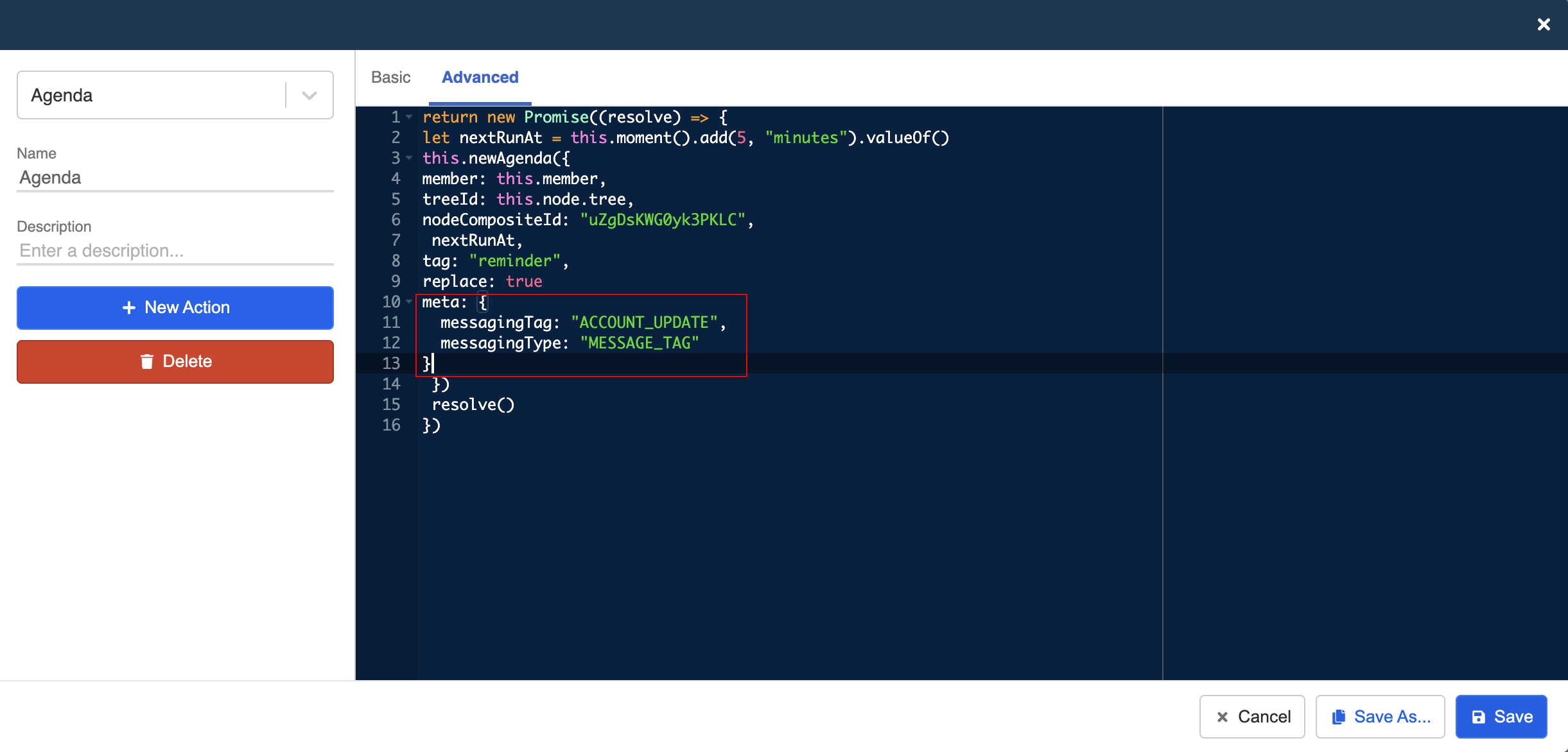 Add Messaging Type & Tag